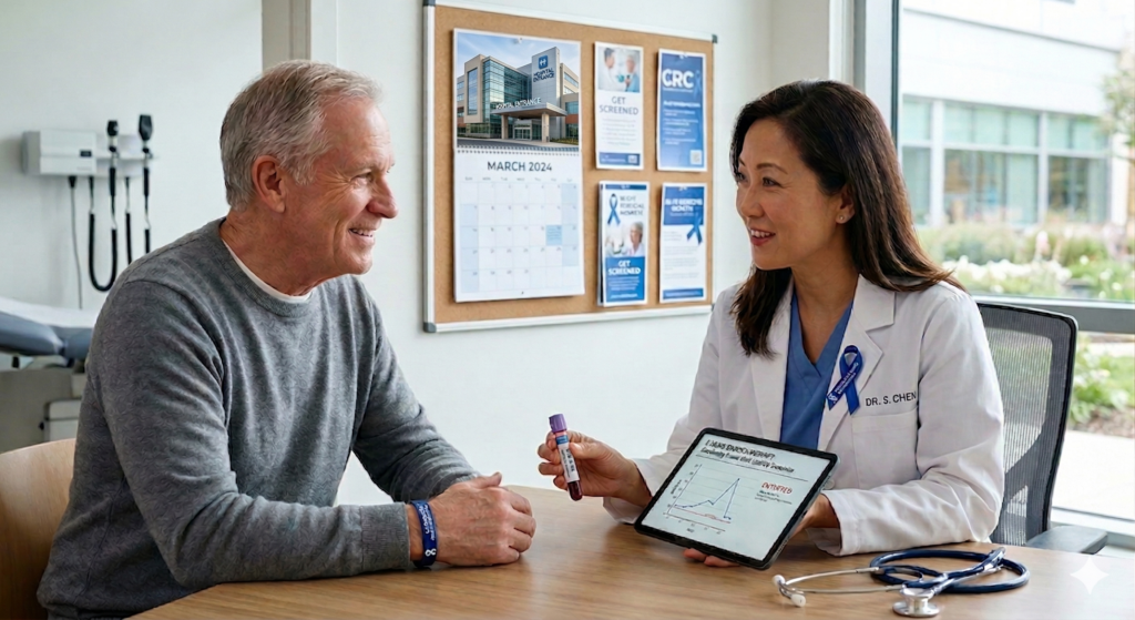 Doctor Discussing Liquid Biopsy Results with Patient